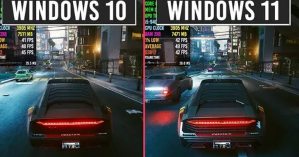 windows 10 vs windows 11 gaming