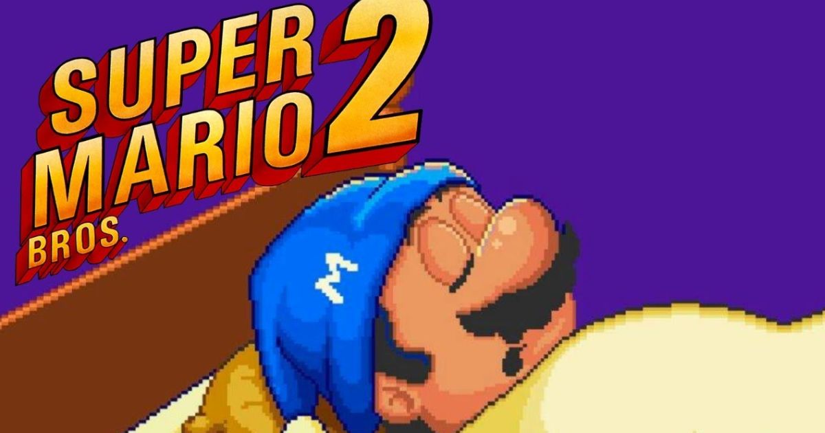 super mario bros 2 mario sleeping usa